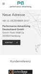 Mobile Screenshot of performance-advertising.de